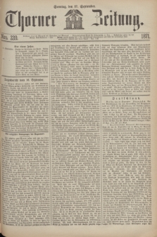 Thorner Zeitung. 1871, Nro. 220 (17 September)
