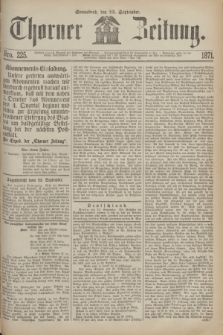 Thorner Zeitung. 1871, Nro. 225 (23 September)
