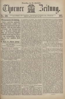 Thorner Zeitung. 1871, Nro. 229 (28 September)