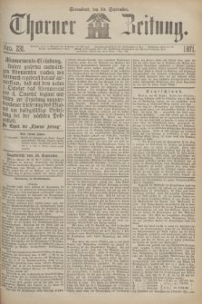 Thorner Zeitung. 1871, Nro. 231 (30 September)