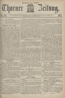 Thorner Zeitung. 1871, Nro. 237 (7 October)