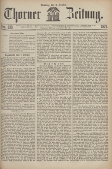 Thorner Zeitung. 1871, Nro. 238 (8 October)