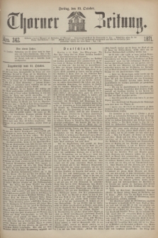 Thorner Zeitung. 1871, Nro. 242 (13 Oktober)
