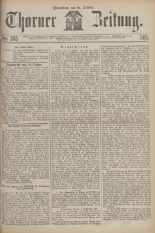 Thorner Zeitung. 1871, Nro. 243 (14 Oktober)