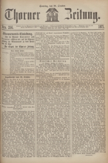 Thorner Zeitung. 1871, Nro. 256 (29 October)