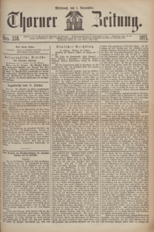 Thorner Zeitung. 1871, Nro. 258 (1 November) + wkładka