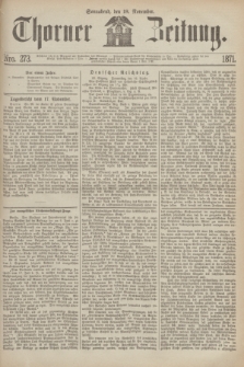 Thorner Zeitung. 1871, Nro. 273 (18 November)