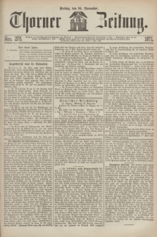 Thorner Zeitung. 1871, Nro. 278 (24 November)