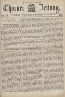Thorner Zeitung. 1871, Nro. 279 (25 November)