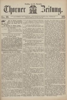 Thorner Zeitung. 1871, Nro. 281 (28 November)