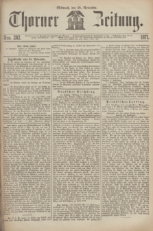 Thorner Zeitung. 1871, Nro. 282 (29 November)