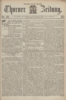 Thorner Zeitung. 1871, Nro. 283 (30 November) + wkładka