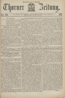 Thorner Zeitung. 1871, Nro. 285 (2 Dezember)