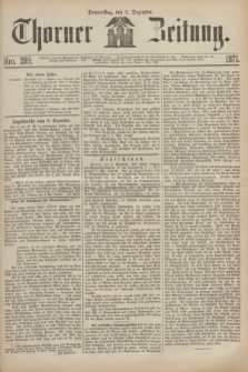 Thorner Zeitung. 1871, Nro. 289 (7 Dezember)