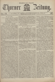 Thorner Zeitung. 1871, Nro. 291 (9 Dezember) + wkładka