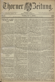 Thorner Zeitung : Gegründet 1760. 1874, Nro. 4 (6 Januar)