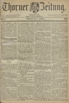 Thorner Zeitung : Gegründet 1760. 1874, Nro. 5 (7 Januar)