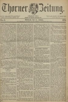Thorner Zeitung : Gegründet 1760. 1874, Nro. 11 (14 Januar)