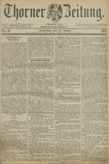 Thorner Zeitung : Gegründet 1760. 1874, Nro. 18 (22 Januar)
