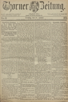 Thorner Zeitung : Gegründet 1760. 1874, Nro. 22 (27 Januar)