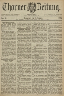 Thorner Zeitung : Gegründet 1760. 1874, Nro. 26 (31 Januar)