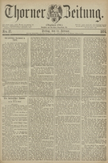 Thorner Zeitung : Gegründet 1760. 1874, Nro. 37 (13 Februar)