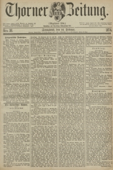 Thorner Zeitung : Gegründet 1760. 1874, Nro. 38 (14 Februar)