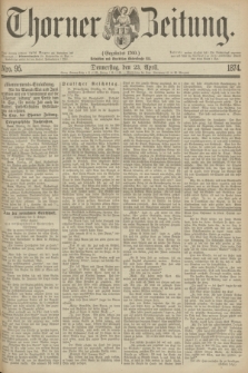 Thorner Zeitung : Gegründet 1760. 1874, Nro. 95 (23 April)