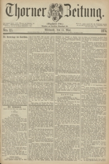 Thorner Zeitung : Gegründet 1760. 1874, Nro. 111 (13 Mai)
