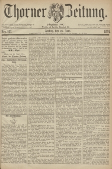 Thorner Zeitung : Gegründet 1760. 1872, Nro. 147 (26 Juni)