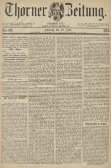 Thorner Zeitung : Gegründet 1760. 1874, Nro. 149 (28 Juni) + dod.