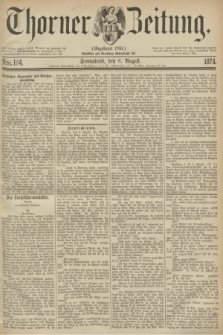 Thorner Zeitung : Gegründet 1760. 1874, Nro. 184 (8 August)