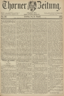 Thorner Zeitung : Gegründet 1760. 1874, Nro. 197 (23 August) + dod.