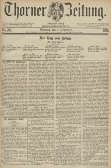 Thorner Zeitung : Gegründet 1760. 1874, Nro. 205 (2 September)