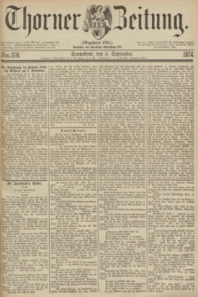 Thorner Zeitung : Gegründet 1760. 1874, Nro. 208 (5 September)