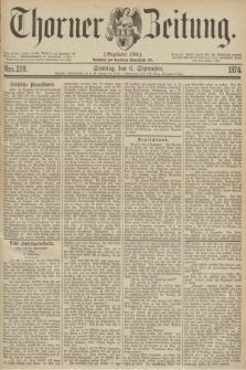 Thorner Zeitung : Gegründet 1760. 1874, Nro. 209 (6 September)