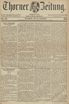 Thorner Zeitung : Gegründet 1760. 1874, Nro. 214 (12 September)