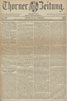 Thorner Zeitung : Gegründet 1760. 1874, Nro. 225 (25 September)