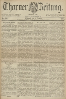 Thorner Zeitung : Gegründet 1760. 1874, Nro. 235 (7 October)
