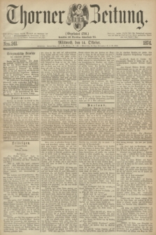 Thorner Zeitung : Gegründet 1760. 1874, Nro. 241 (14 October)