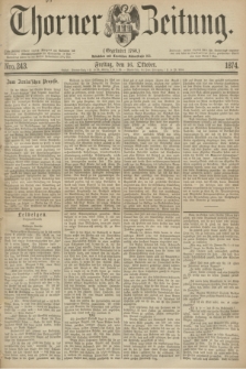 Thorner Zeitung : Gegründet 1760. 1874, Nro. 243 (16 October)