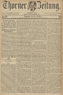 Thorner Zeitung : Gegründet 1760. 1874, Nro. 253 (28 Oktober)