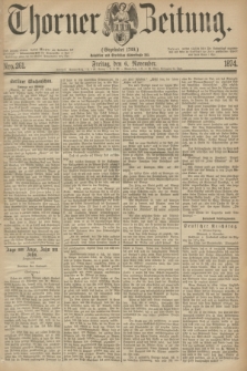 Thorner Zeitung : Gegründet 1760. 1874, Nro. 261 (6 Oktober)