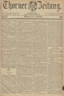 Thorner Zeitung : Gegründet 1760. 1874, Nro. 265 (11 November)