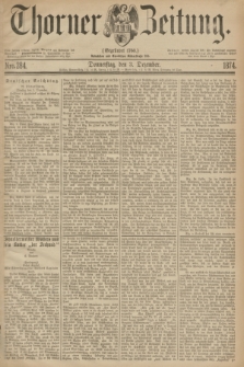 Thorner Zeitung : Gegründet 1760. 1874, Nro. 284 (3 Dezember)