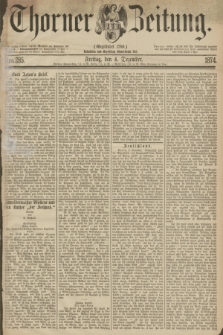 Thorner Zeitung : Gegründet 1760. 1874, Nro. 285 (4 Dezember)