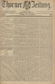 Thorner Zeitung : Gegründet 1760. 1874, Nro. 287 (6 Dezember) + dod.