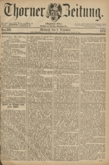 Thorner Zeitung : Gegründet 1760. 1874, Nro. 289 (9 Dezember)