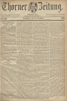 Thorner Zeitung : Gegründet 1760. 1874, Nro. 298 (19 Dezember)