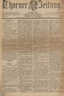 Thorner Zeitung : Gegründet 1760. 1876, Nro. 3 (5 Januar)